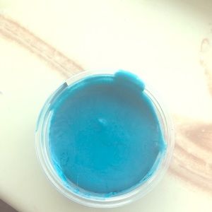 Green and blue glossy slime